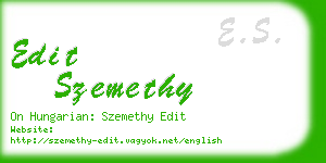 edit szemethy business card